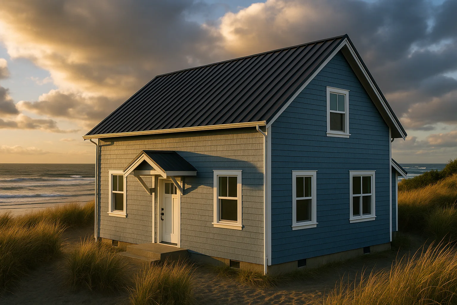 Newport coastal home with a completed whole-exterior refresh